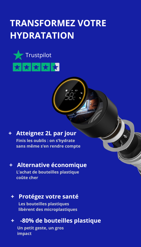 Gourde Hydralys  - Gourde Intelligente Avec Rappel D'Hydratation