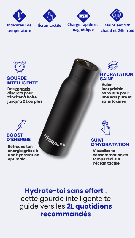 Gourde Hydralys  - Gourde Intelligente Avec Rappel D'Hydratation